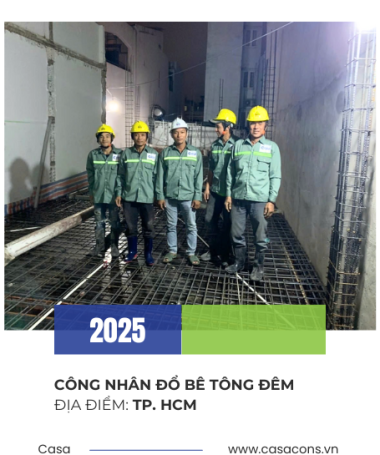 ĐỔ BÊ TÔNG ĐÊM